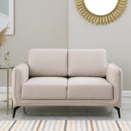 More4Homes Oslo Modern Scandi Style Fabric Living Room 2 Seater Sofa (Beige) - thumbnail 8