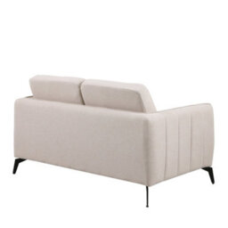 More4Homes Oslo Modern Scandi Style Fabric Living Room 2 Seater Sofa (Beige) - thumbnail 5