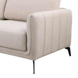 More4Homes Oslo Modern Scandi Style Fabric Living Room 2 Seater Sofa (Beige) - thumbnail 6