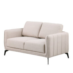 More4Homes Oslo Modern Scandi Style Fabric Living Room 2 Seater Sofa (Beige) - thumbnail 2