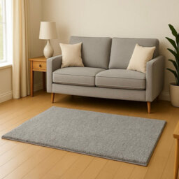 Uetian Silvery Medium 120X170Cm Modern Shaggy Living Room Hallways 5Cm Thick Pile Rugs - thumbnail 1