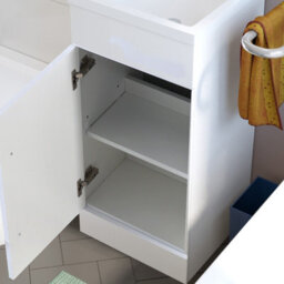 Nes Home Relovane 900 mm Modern L Shape Right Hand Bathroom Basin Vanity Wc Unit - thumbnail 5