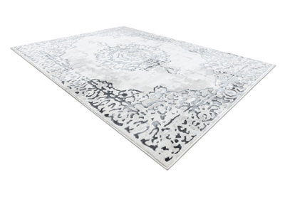 RugsX Carpet Allure 1961 Ornament, Frame - Structural, Stylish, Glamour White Grey 280X370 Cm - image 1