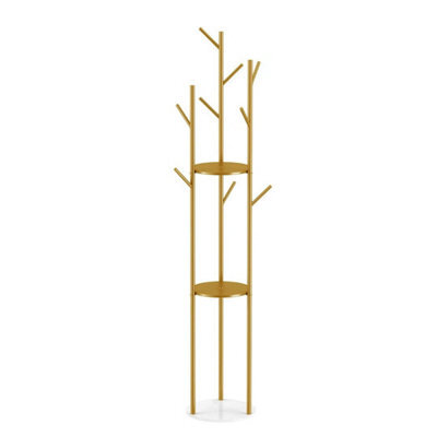 Heavy Duty Marble Coat Rack Stand Tall Clothes Rail Hangers Bedroom Office Hall - image 1