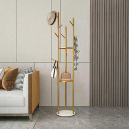 Heavy Duty Marble Coat Rack Stand Tall Clothes Rail Hangers Bedroom Office Hall - thumbnail 7