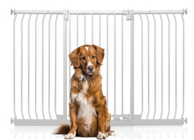 Bettacare Extra Tall Elite Dog Gate, 161Cm - 170Cm, Matt White, Extra Tall 96.8Cm In Height, Pressure Fit Pet Gate - image 1