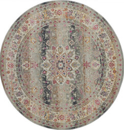 Grey Floral Persian Traditional Luxurious Rug For Living Room Bedroom And Dining Room-61Cm X 115Cm - thumbnail 7