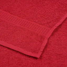 Berkfield Sauna Towels 2 Pcs Red 80X200 Cm 360 Gsm 100% Cotton - thumbnail 6