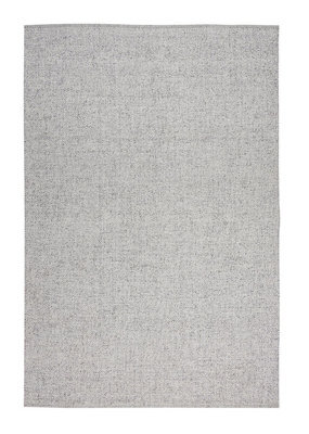 Silver Handmade Modern Abstract Plain Rug Easy To Clean Living Room And Bedroom-122Cm X 183Cm - image 1