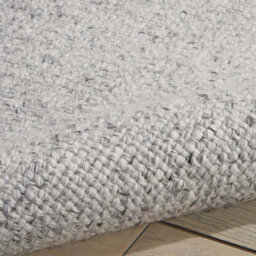 Silver Handmade Modern Abstract Plain Rug Easy To Clean Living Room And Bedroom-122Cm X 183Cm - thumbnail 2