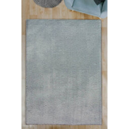 Melrose Plain Grey Anti Slip Washable Large Area Rug Mat 150/200Cm - thumbnail 2
