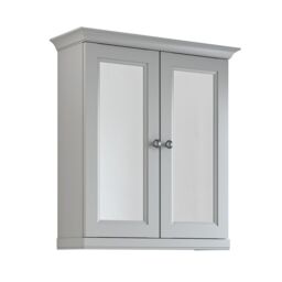 Cooke & Lewis Chadleigh Matt Light Grey Double Wall-Mounted Cabinet - thumbnail 3