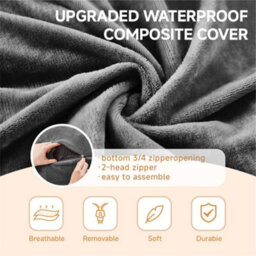 Abrihome 5-Foot Bean Bag Sofa Chair: Ultra-Soft Reading Lounger For Adults, Perfect For Bedroom, Balcony And Cozy Corners, Dark Gray - thumbnail 5