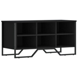 Berkfield Shoe Cabinet Black 90X38X45.5 Cm Engineered Wood - thumbnail 2