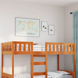 Berkfield Children's Bed Without Mattress Wax Brown 90X200 Cm Solid Wood Pine - thumbnail 1
