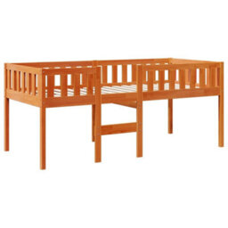 Berkfield Children's Bed Without Mattress Wax Brown 90X200 Cm Solid Wood Pine - thumbnail 3