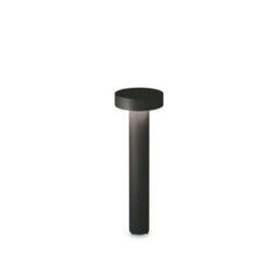 Ideal Lux Luminosa Tesla 4 Light 60Cm Outdoor Bollard Black Ip44