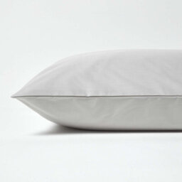 Homescapes Silver Grey Egyptian Cotton Housewife Pillowcase 200 Tc, King Size - thumbnail 2