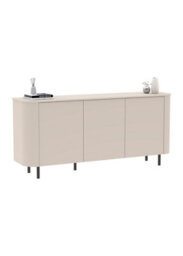 FurniComp LTD Furnicomp Palermo 180Cm 3 Door Curved Sideboard - Cashmere - thumbnail 5