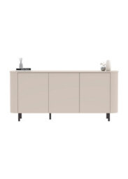 FurniComp LTD Furnicomp Palermo 180Cm 3 Door Curved Sideboard - Cashmere - thumbnail 6