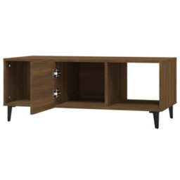 Berkfield Coffee Table Brown Oak 102X50X40 Cm Engineered Wood - thumbnail 6