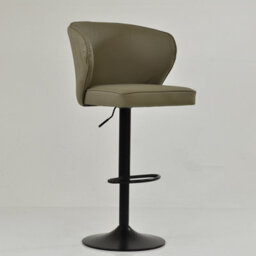 Lakeland Furniture Hexham Taupe Faux Leather Gas Lift Base Bar Stool - thumbnail 4