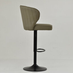 Lakeland Furniture Hexham Taupe Faux Leather Gas Lift Base Bar Stool - thumbnail 5