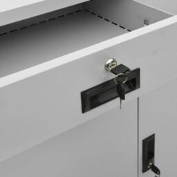 Berkfield Office Cabinet Light Grey 90X40X102 Cm Steel - thumbnail 9