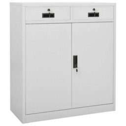 Berkfield Office Cabinet Light Grey 90X40X102 Cm Steel