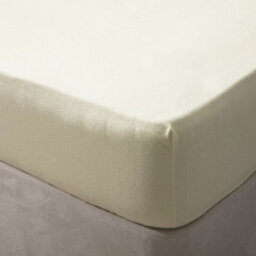 Belledorm Jersey Cotton Fitted Sheet Ivory (Long Single) - thumbnail 2