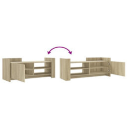 Berkfield Durable Tv Cabinet Sonoma Oak 100X35X40 Cm Engineered Wood - thumbnail 7