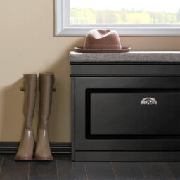 Sobuy Fsr82-L-Sch,narrow Shoe Storage Bench Shoe Cabinet With Flip Drawer,black,w75Xd24Xh52 - thumbnail 4