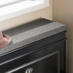 Sobuy Fsr82-L-Sch,narrow Shoe Storage Bench Shoe Cabinet With Flip Drawer,black,w75Xd24Xh52 - thumbnail 7