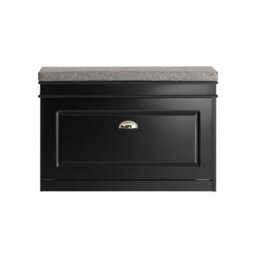 Sobuy Fsr82-L-Sch,narrow Shoe Storage Bench Shoe Cabinet With Flip Drawer,black,w75Xd24Xh52 - thumbnail 1