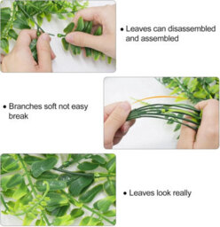 Artificial Hanging Fern Plants 4 Pack 80Cm Green Trailing Foliage For Home And Garden - thumbnail 2