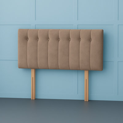 Comfy Deluxe 2Ft6 Small Single Florence Mink Plush Velvet 20Inch Headboard