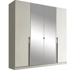 Arte Elegant Cashmere 4-Door Wardrobe With Mirrored Centres 200Cm - Stylish Storage & Dressing Solution - thumbnail 1