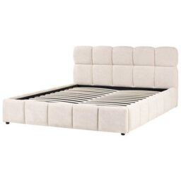 Beliani Ottoman Bed Fabric Noyon 180 X 200 Cm (Eu Super King) Light Beige - thumbnail 6