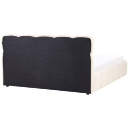 Beliani Ottoman Bed Fabric Noyon 180 X 200 Cm (Eu Super King) Light Beige - thumbnail 7