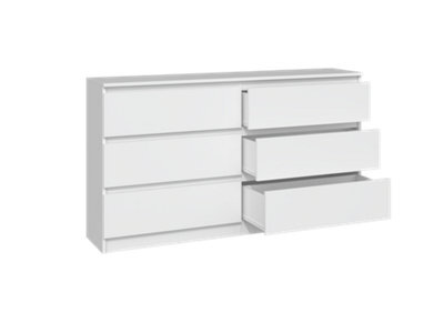 M6 140 Malwa Large Chest Of Drawers White - image 1