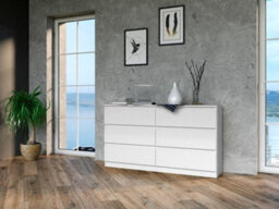 M6 140 Malwa Large Chest Of Drawers White - thumbnail 2