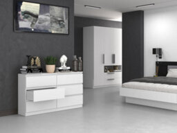 M6 140 Malwa Large Chest Of Drawers White - thumbnail 5