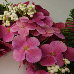 Leaf 40Cm Artificial Pink Floral Blossom Wreath - thumbnail 3