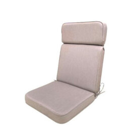 Glendale Garden & Leisure Taupe Luxury High Recliner Cushion (Pack Of 4) - L116 X W49 X D5 Cm