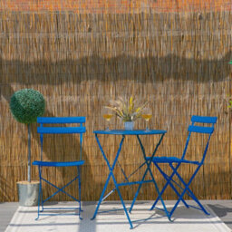 Harbour Housewares 2 Seater Sussex Bistro Set - Round - Navy - thumbnail 6