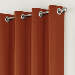 Enhanced Living Nightfall Plain Supersoft Orange Thermal Blockout Eyelet Curtains (Pair) - 46 X 72 Inch (117 X 183Cm) - thumbnail 2