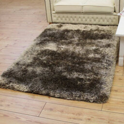 Brown Easy To Clean Plain Handmade , Luxurious , Modern , Plain , Shaggy , Sparkle Rug For Living Room, Bedroom - 120Cm X 170Cm - thumbnail 4