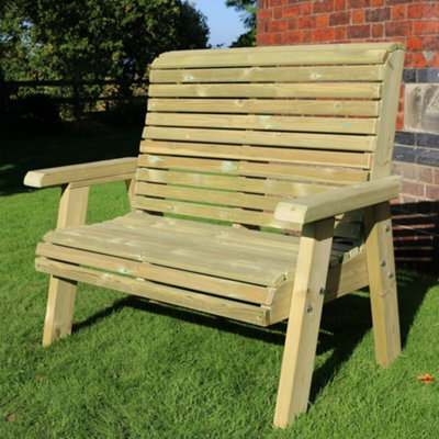 Churnet Valley Garden Furniture Ltd Churnet Valley Garden Furniture Ergo 2 Seat Bench - image 1
