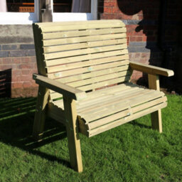 Churnet Valley Garden Furniture Ltd Churnet Valley Garden Furniture Ergo 2 Seat Bench - thumbnail 3