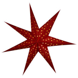 Beliani Set Of 4 Hanging Decorations Led Kamet Star 60 Cm Multicolour - thumbnail 7